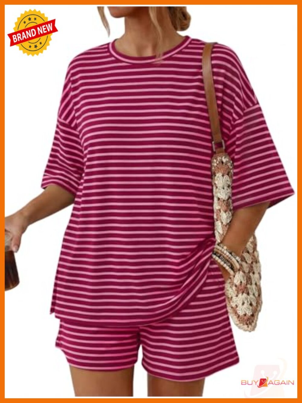 Women's 2 Piece Lounge Set Shorts Pockets Rayon Spandex Oversized